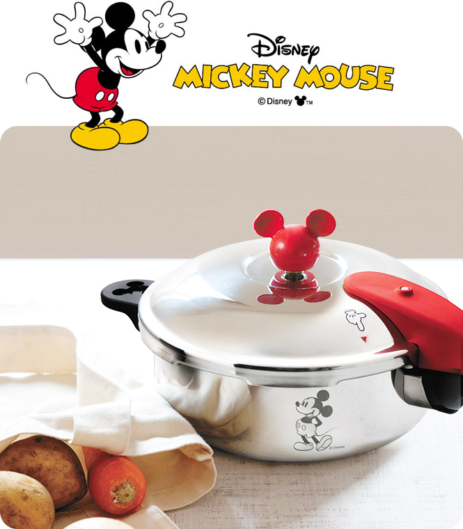 ミッキーマウス　ゼロ活力鍋　（S）2.5L　アサヒ軽金属　Disney